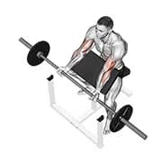 Scott-Curl mit Langhantel