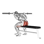 Barbell sitzt guten Morgen
