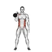 Kettlebell-Biegepresse