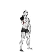 Kettlebell ein Arm Push-Presse