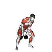 Kettlebell zwei Arme sauber