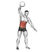 One Arm Slam (mit Medizinball)
