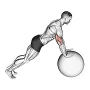 Push-up (auf Stabilitätsball)