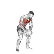 Medizin Ball Brust Push mit Run Release