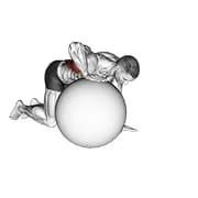 Übung Ball Lat Stretch