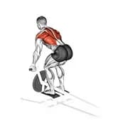 Rückgriffrudern des Hebels t-bar