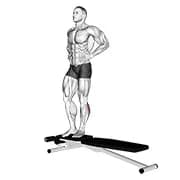 Box Jump Down mit einem Bein Stabilisierung