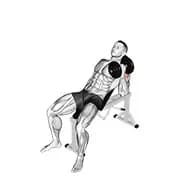 Hantel neigt einen Arm Hammerpresse