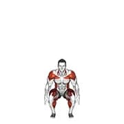 Squat to Overhead erreichen mit Twist
