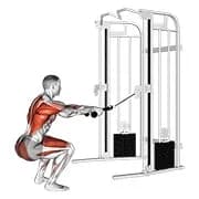 Squatrudern (mit Seilbefestigung)
