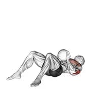 Medizinball Supine Brustwurf