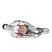 Bodyweight Seite liegend Bizeps Curl