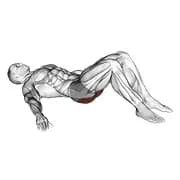 Flache Glute Bridge am Boden