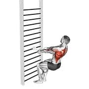 Bodyweight Hocktrudern (mit Handtuch)