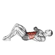 Sit-up mit Armen auf der Brust